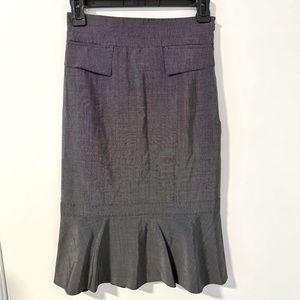Karen Millen peplum pencil skirt in grey size 4